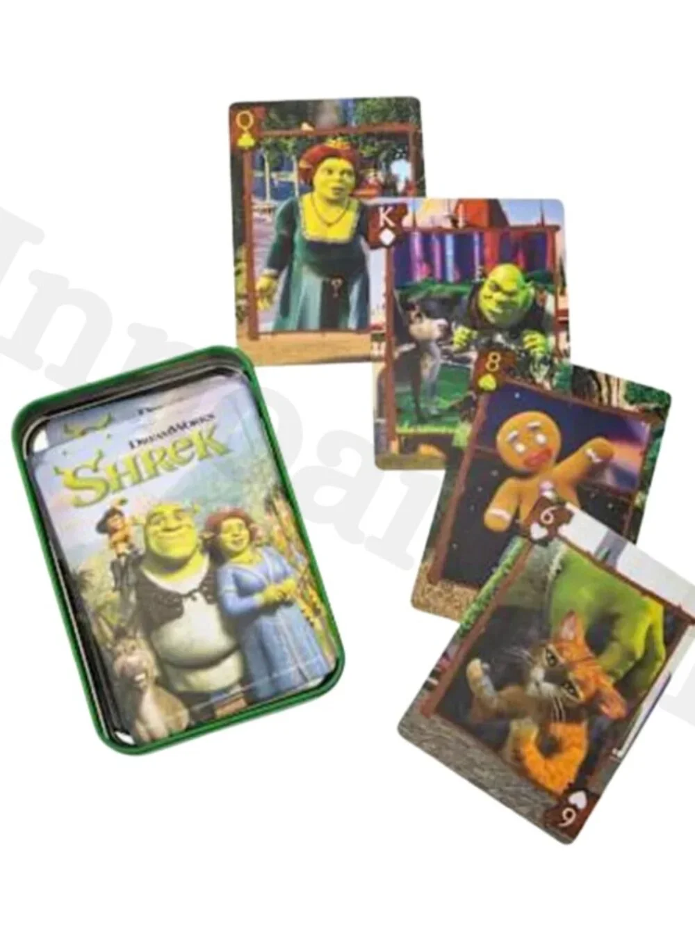 Aquarius DreamWorks Shrek Playing Cards Deck with Metal Storage Tin Green NWB